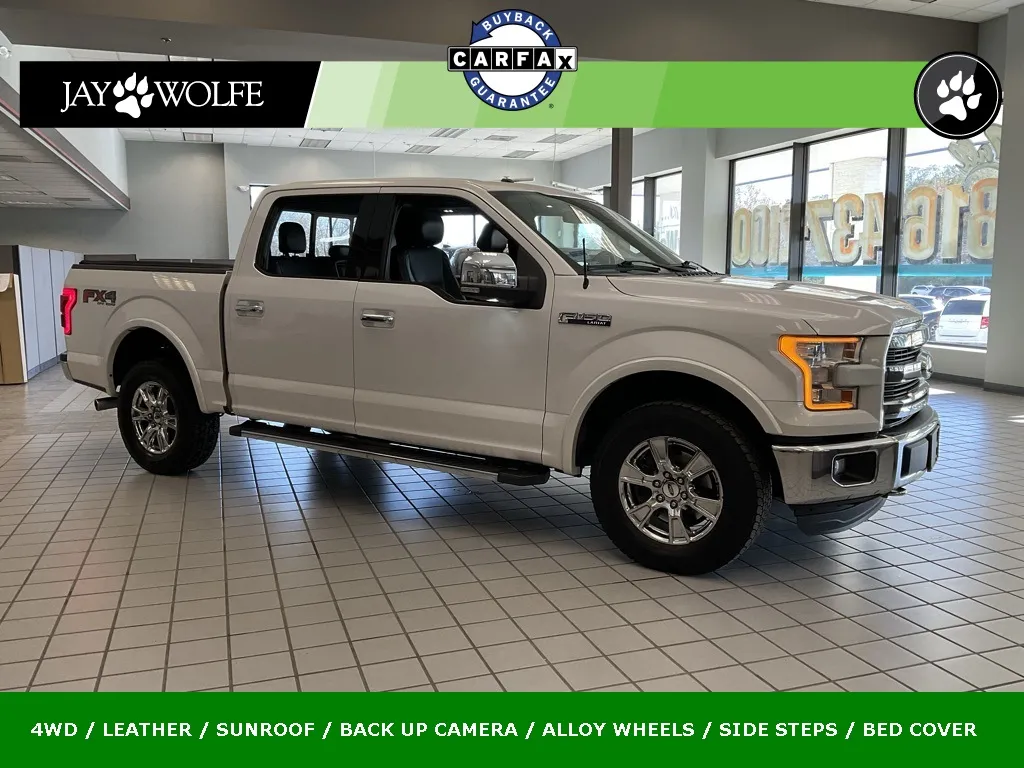 White 2015 Ford F-150 Lariat for sale in Kansas City, MO