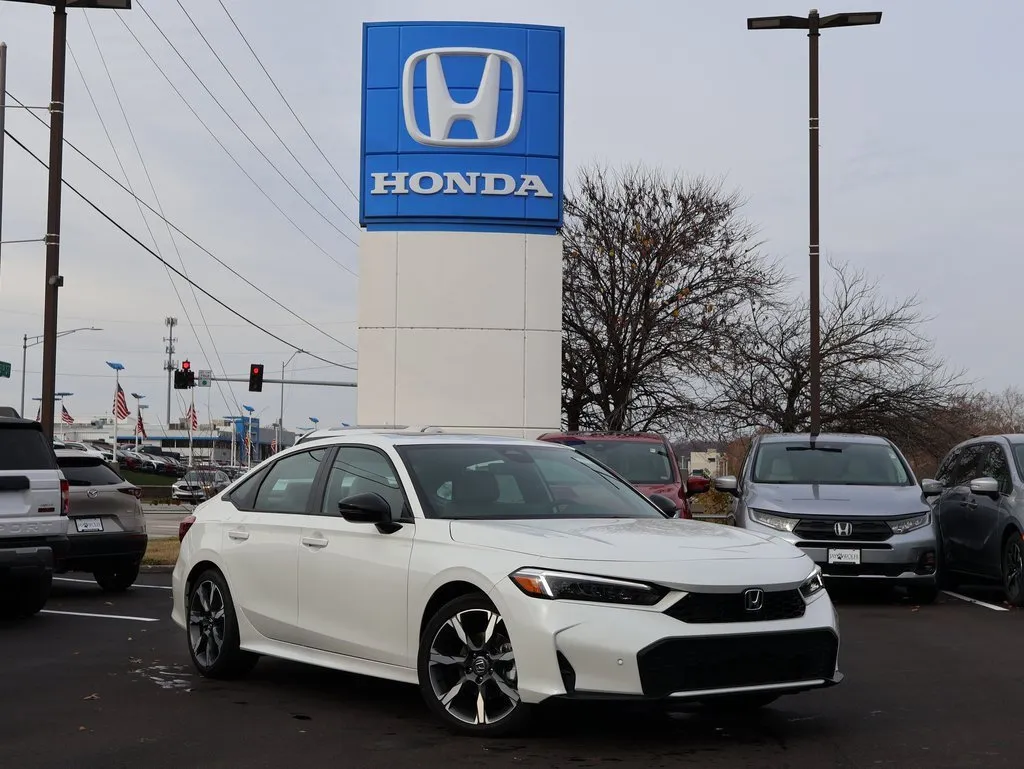 White 2026 Honda Civic Sedan Hybrid Sport Touring for sale in Kansas City, MO