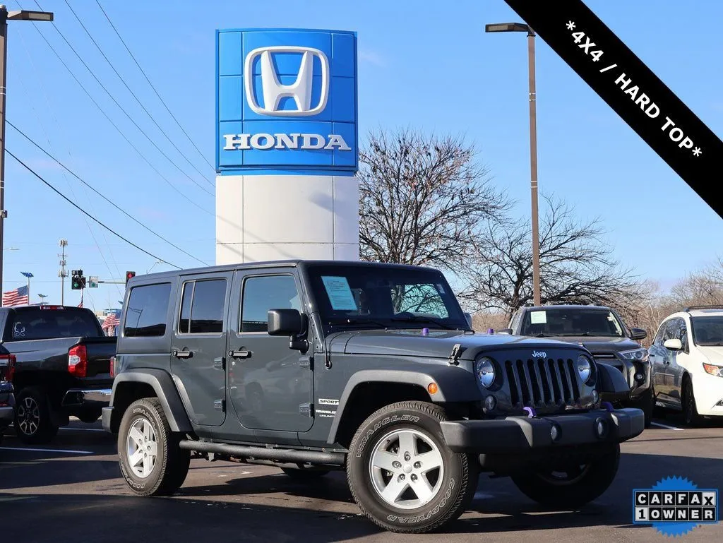 Used 2018 Jeep Wrangler JK Unlimited Sport S with VIN 1C4BJWDG1JL831006 for sale in Kansas City