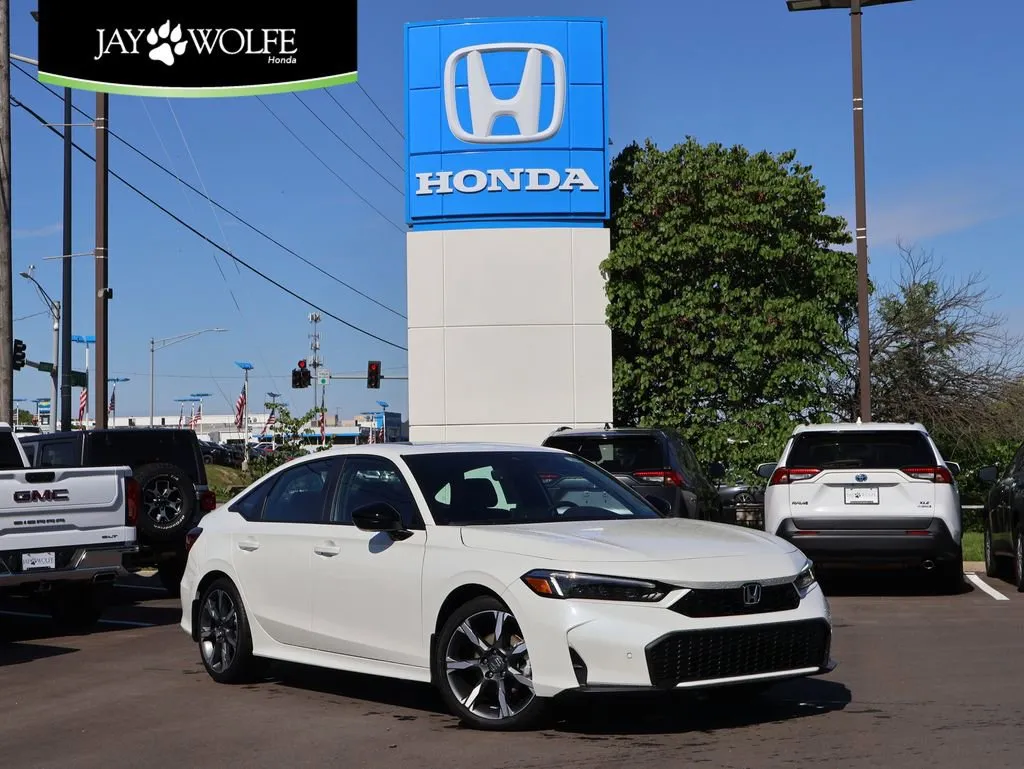 White 2026 Honda Civic Sedan Hybrid Sport Touring for sale in Kansas City, MO
