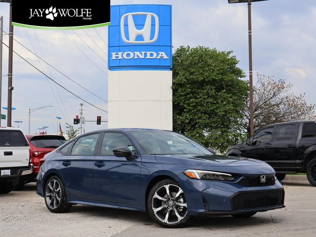 Blue 2026 Honda Civic Hatchback Hybrid Sport Touring for sale in Kansas City, MO