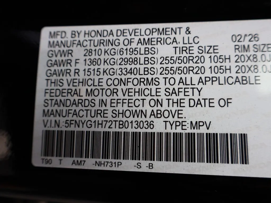 2026 Honda Pilot Touring - Photo 36