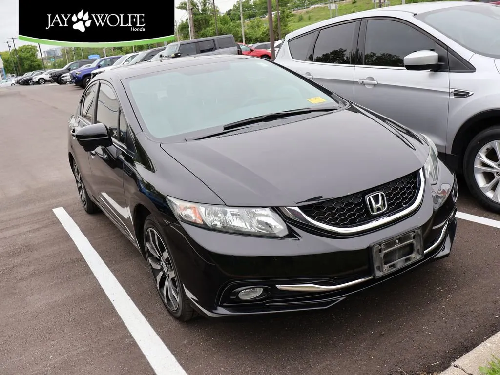 Black 2015 Honda Civic Sedan EX-L for sale in Kansas City, MO