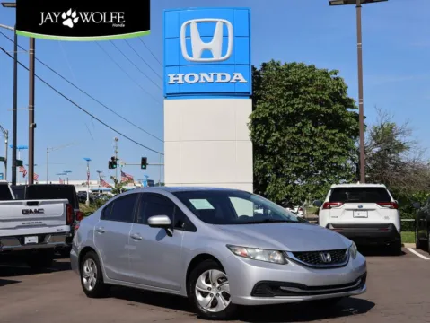 Silver 2015 Honda Civic Sedan LX for sale in Kansas City, MO
