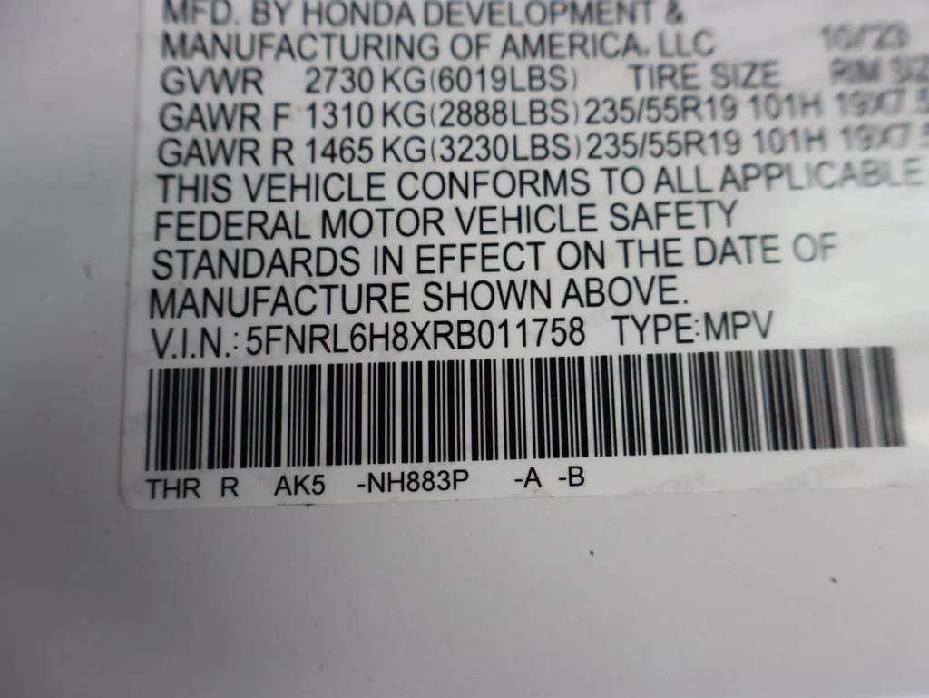 2024 Honda Odyssey Touring - Photo 38