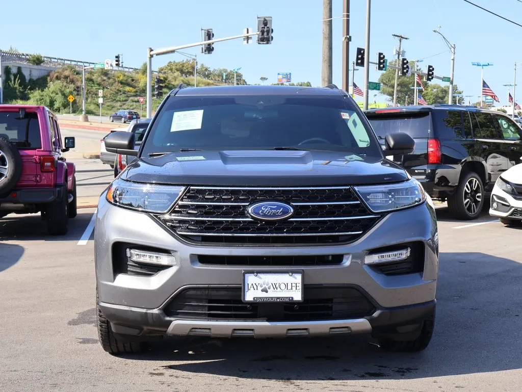 Used 2021 Ford Explorer XLT with VIN 1FMSK8DH6MGA14298 for sale in Kansas City