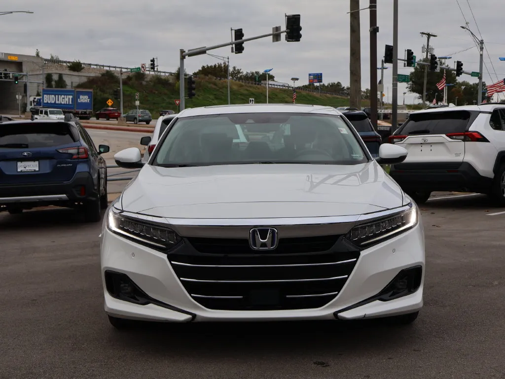 Used 2021 Honda Accord Hybrid EX-L with VIN 1HGCV3F57MA009976 for sale in Kansas City