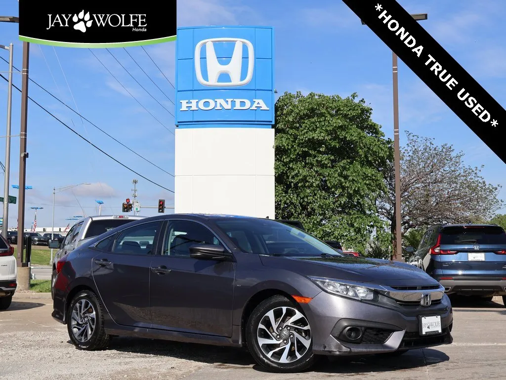 Used 2016 Honda Civic EX with VIN 19XFC2F80GE238068 for sale in Kansas City