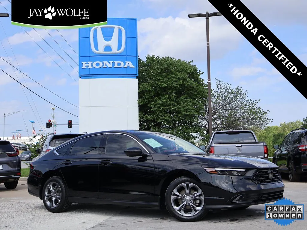 Used 2024 Honda Accord EX with VIN 1HGCY1F31RA076753 for sale in Kansas City