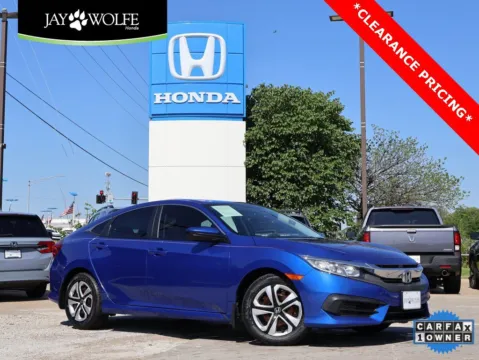Blue 2018 Honda Civic Sedan LX for sale in Kansas City, MO