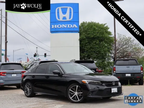 Black 2022 Honda Civic Sedan Touring for sale in Kansas City, MO