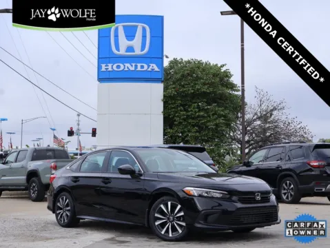 Black 2022 Honda Civic Sedan EX for sale in Kansas City, MO