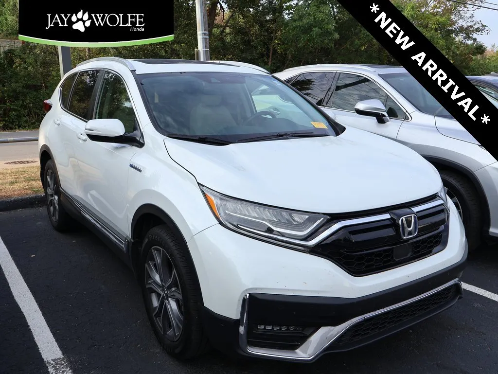 White 2021 Honda CR-V Hybrid Touring for sale in Kansas City, MO