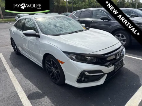 White 2021 Honda Civic Hatchback Sport for sale in Kansas City, MO