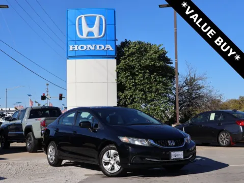 Black 2015 Honda Civic Sedan LX for sale in Kansas City, MO