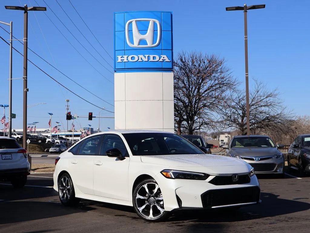White 2026 Honda Civic Sedan Hybrid Sport Touring for sale in Kansas City, MO