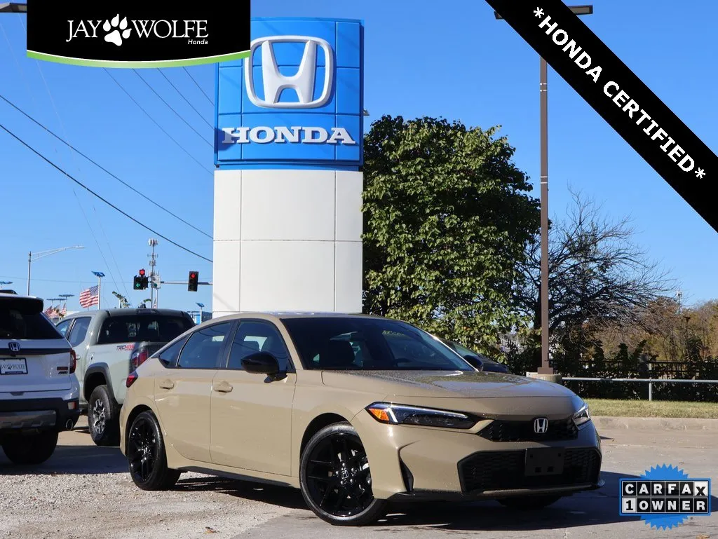 Beige 2025 Honda Civic Hatchback Hybrid Sport for sale in Kansas City, MO