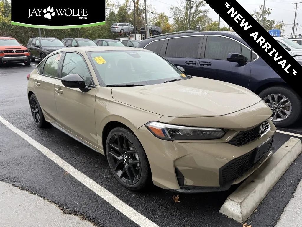 Used 2025 Honda Civic Hatchback Sport with VIN JHMFL4H8XSX003211 for sale in Kansas City