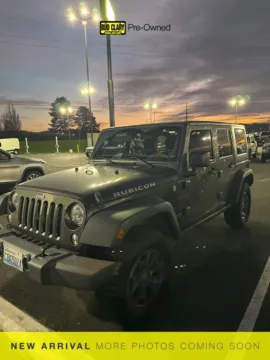 Gray 2018 Jeep Wrangler JK Unlimited Rubicon for sale in Longview, WA