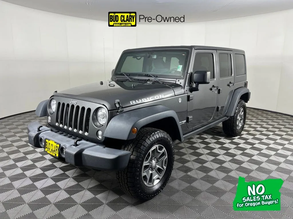 Gray 2018 Jeep Wrangler JK Unlimited Rubicon for sale in Longview, WA