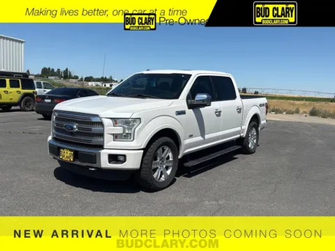 White 2016 Ford F-150 Platinum for sale in Longview, WA
