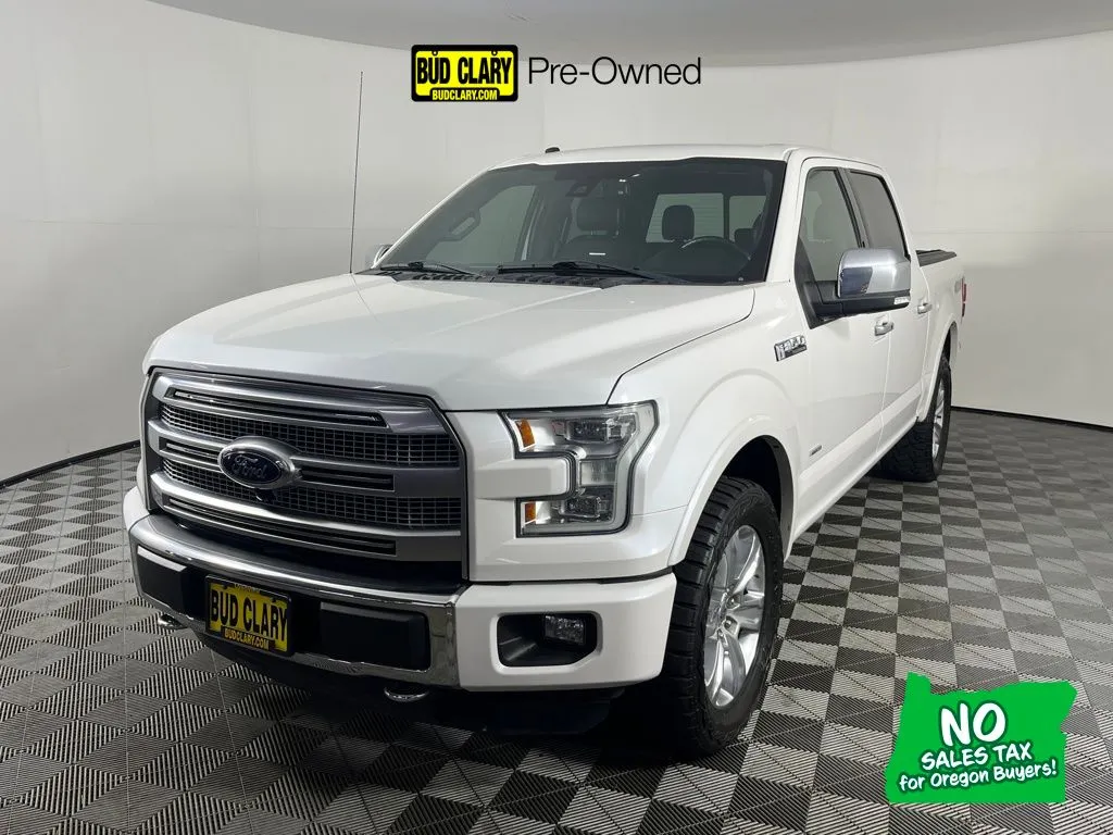 White 2016 Ford F-150 Platinum for sale in Longview, WA