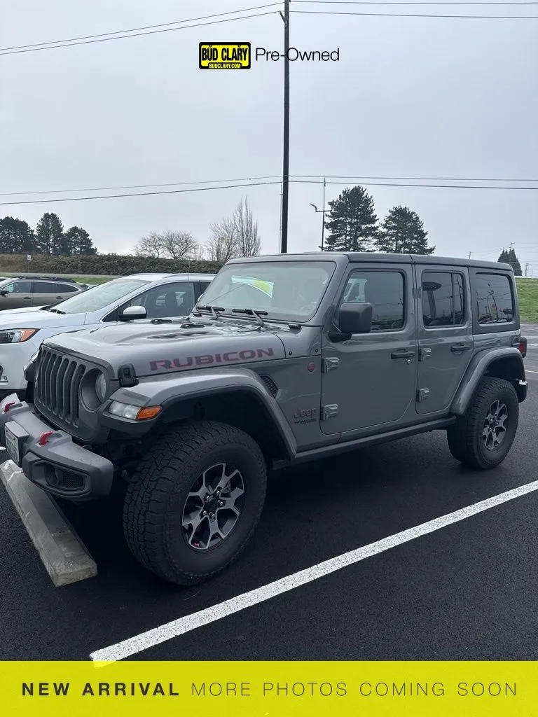 Gray 2018 Jeep Wrangler Unlimited Rubicon for sale in Longview, WA