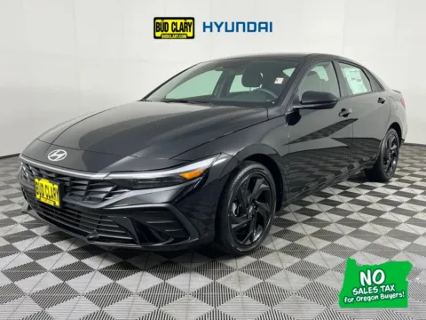 Black 2026 Hyundai Elantra Hybrid SEL Sport for sale in Longview, WA