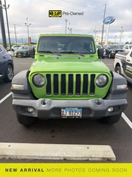 Green 2018 Jeep Wrangler Unlimited Sport S for sale in Longview, WA