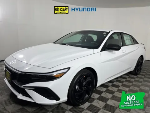 White 2026 Hyundai Elantra Hybrid SEL Sport for sale in Longview, WA