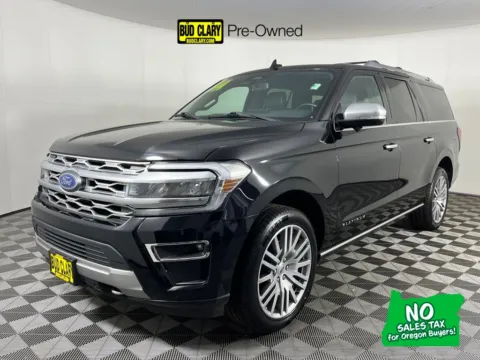 Black 2022 Ford Expedition Max Platinum for sale in Longview, WA
