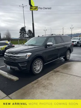 Black 2022 Ford Expedition Max Platinum for sale in Longview, WA