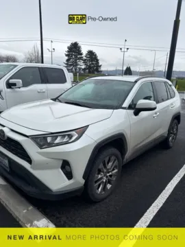White 2021 Toyota RAV4 XLE Premium for sale in Longview, WA