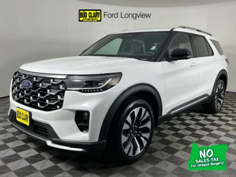 White 2026 Ford Explorer Platinum for sale in Longview, WA