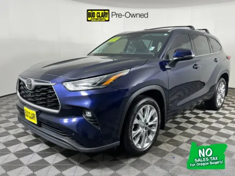 Blue 2021 Toyota Highlander Limited for sale in Longview, WA