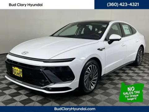 White 2025 Hyundai Sonata Hybrid Limited for sale in Longview, WA