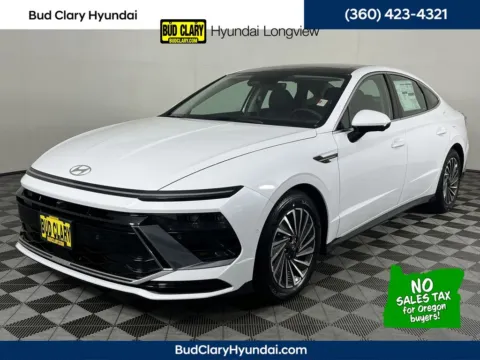 White 2025 Hyundai Sonata Hybrid Limited for sale in Longview, WA