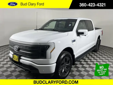 White 2025 Ford F-150 Lightning LARIAT for sale in Longview, WA