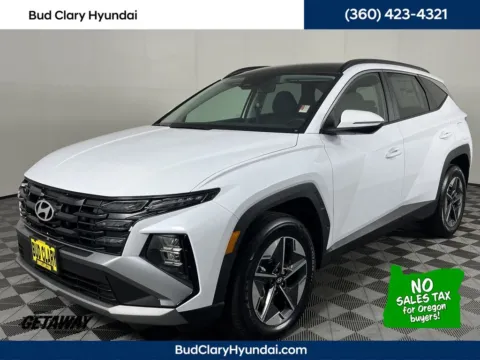 White 2025 Hyundai Tucson Hybrid SEL Convenience for sale in Longview, WA