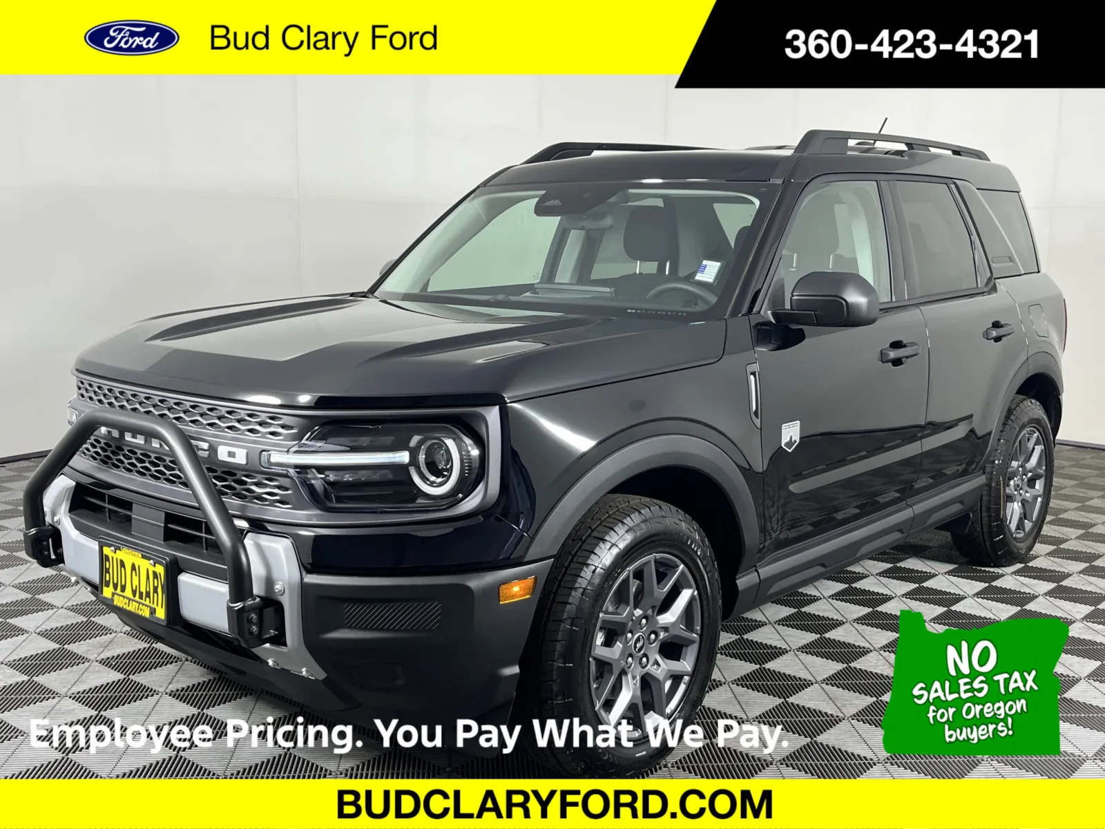Black 2025 Ford Bronco Sport Big Bend for sale in Longview, WA