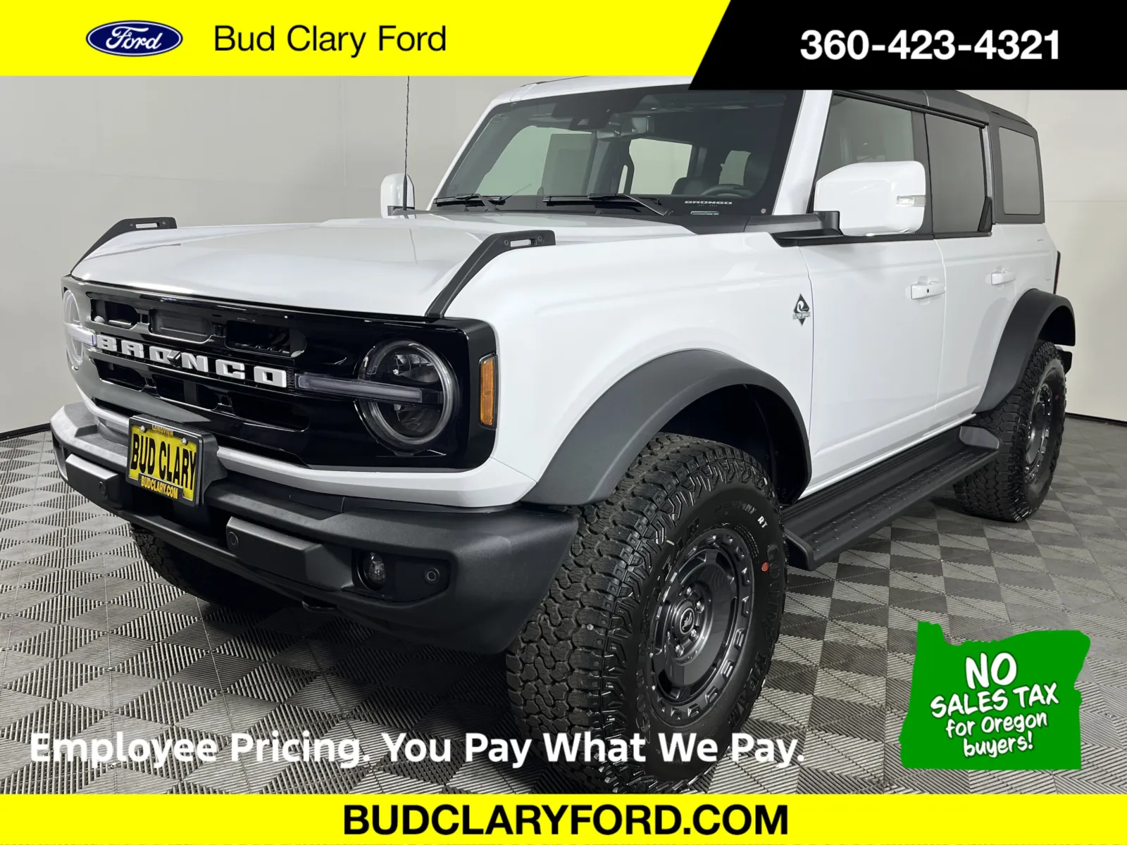 White 2025 Ford Bronco Outer Banks for sale in Longview, WA