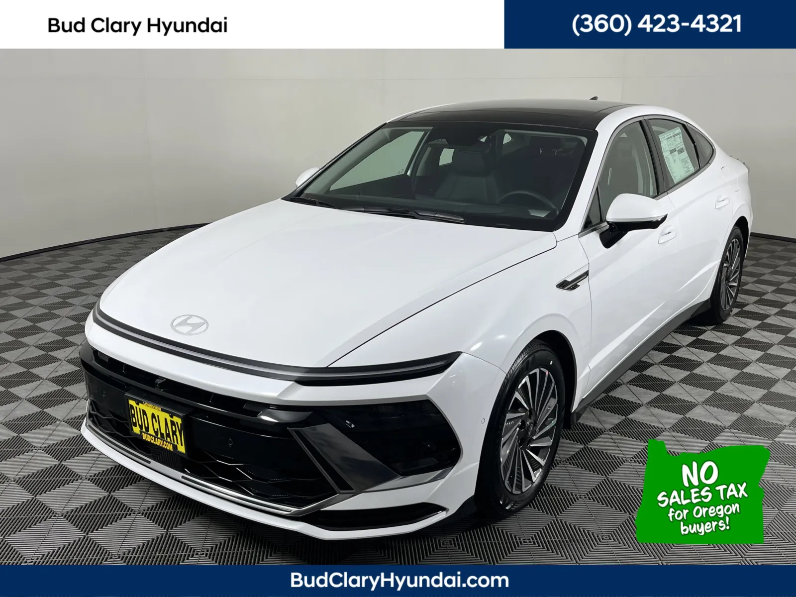 White 2025 Hyundai Sonata Hybrid Limited for sale in Longview, WA