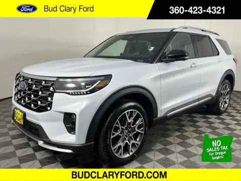 White 2025 Ford Explorer Platinum for sale in Longview, WA