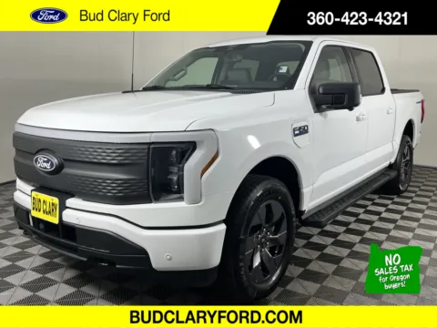 White 2025 Ford F-150 Lightning Flash for sale in Longview, WA