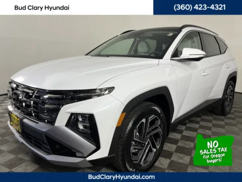 White 2025 Hyundai Tucson Hybrid Limited for sale in Longview, WA