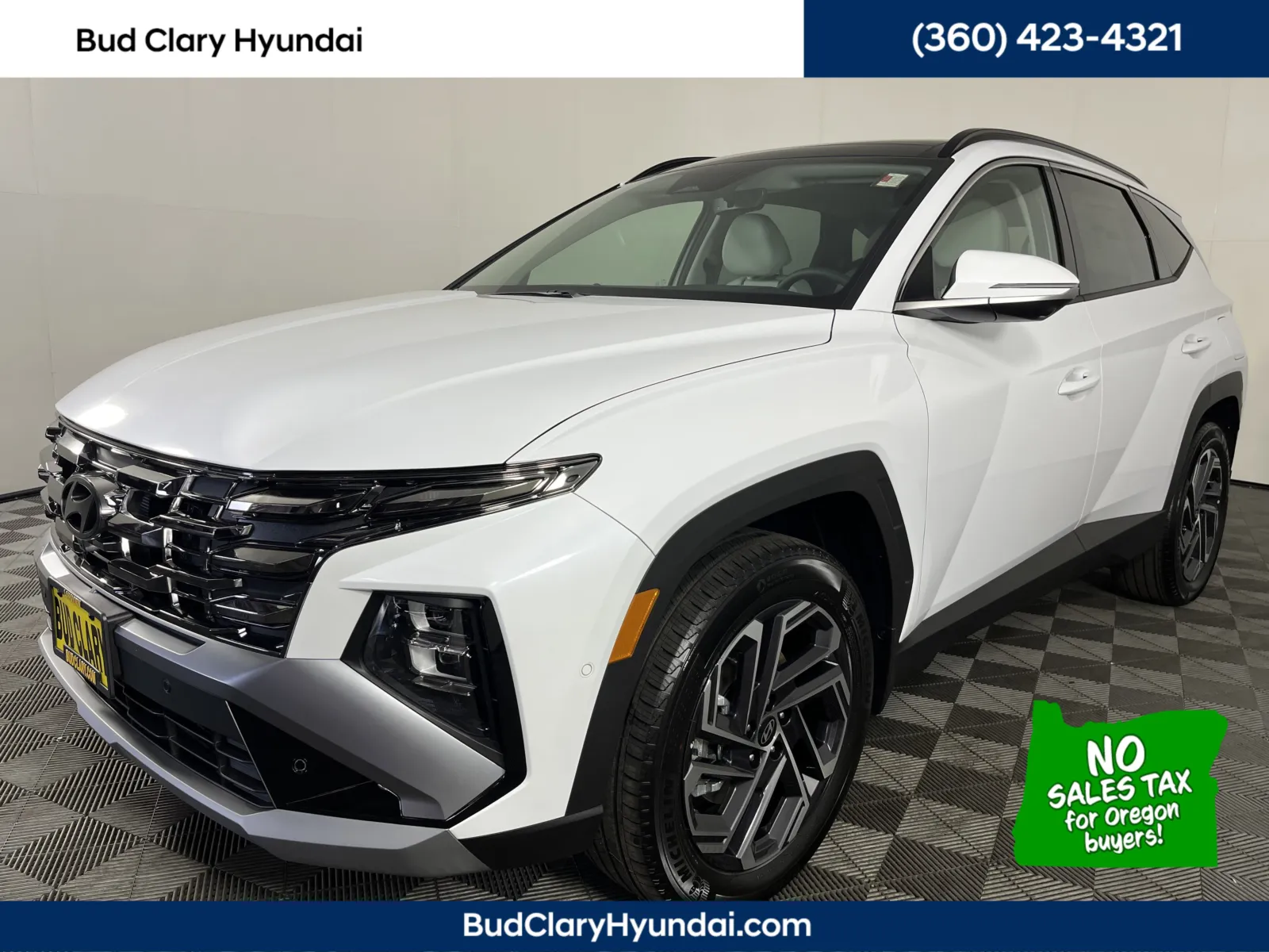 White 2025 Hyundai Tucson Hybrid Limited for sale in Longview, WA