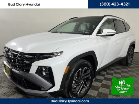 White 2025 Hyundai Tucson Hybrid Limited for sale in Longview, WA