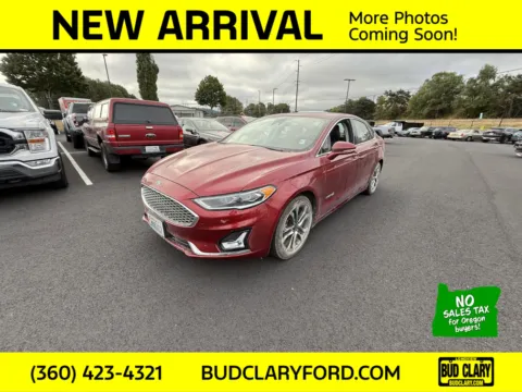 Red 2019 Ford Fusion Hybrid Titanium for sale in Longview, WA