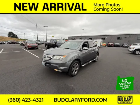 White 2009 Acura MDX Sport/Entertainment Pkg for sale in Longview, WA