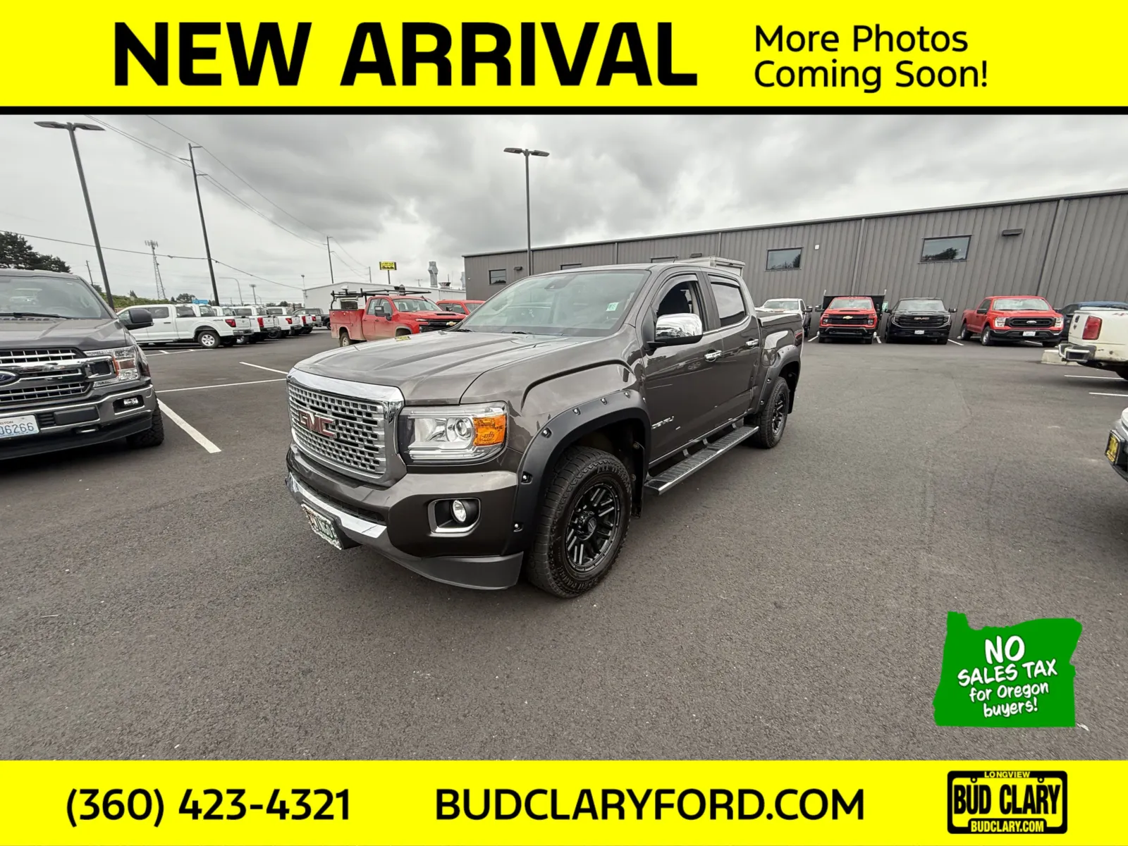 Gray 2019 GMC Canyon 4WD Denali for sale in Longview, WA